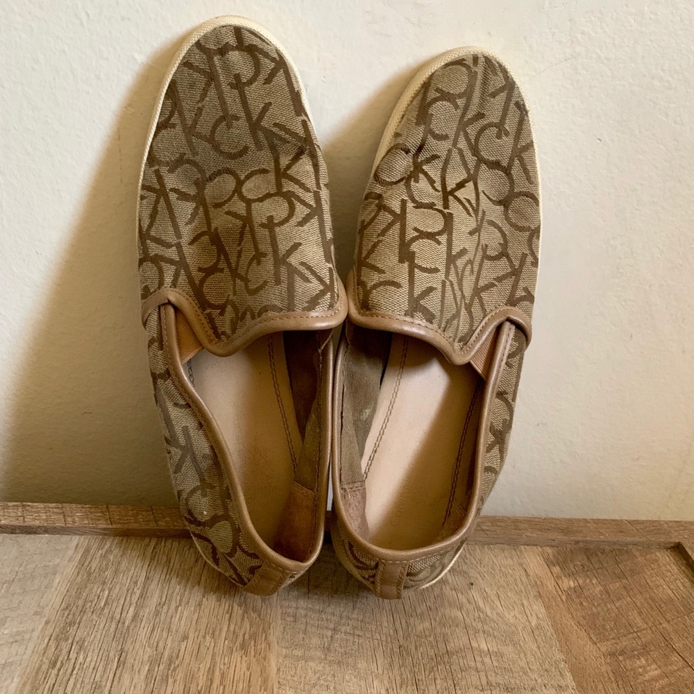 Brown Calvin Klein Flats